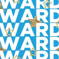 Graphic of multiple lines with "Awards" and gold-glitter stars sprinkled throughout.
